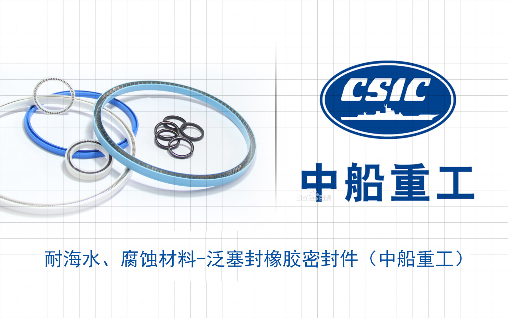 耐海水、腐蝕材料-泛塞封橡膠密封件（中船重工）
