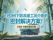大型礦卡散熱器密封圈 ? EPDM下防凍液工況介質(zhì)的密封解決方案！